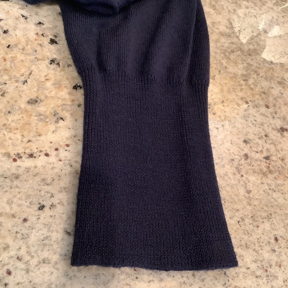 Navy Blue Crew Neck Wool Sweater Size Medium NEW Heart Creatures of Comfort - Picture 4 of 10